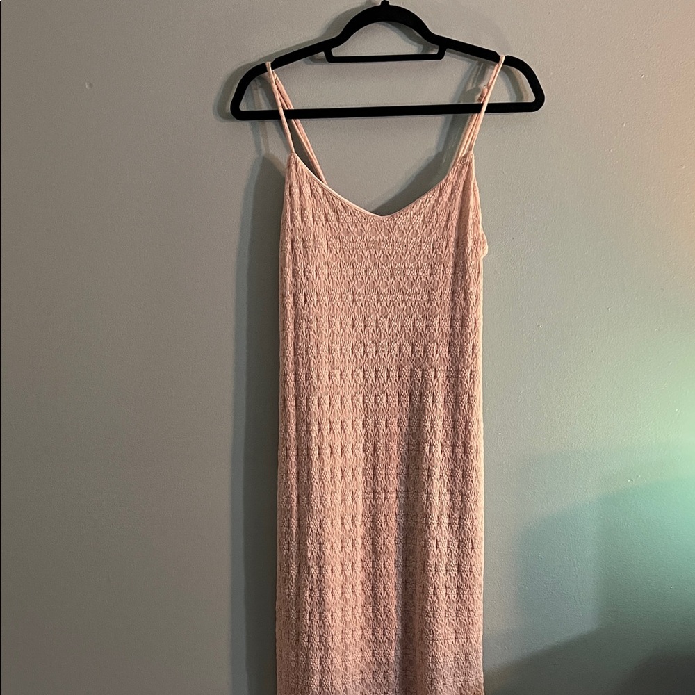 Chic Pink Lace Slip Dress - Picture 3 of 11